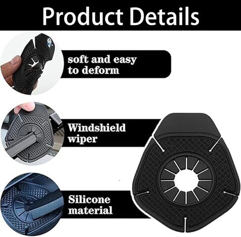 6pcs Universal Silicone Wiper Pivot Guards, Anti-Blocking Car Wiper Arm Hole Cover for Most Cars, SUVs, Trucks (Black) in Saudi Arabia