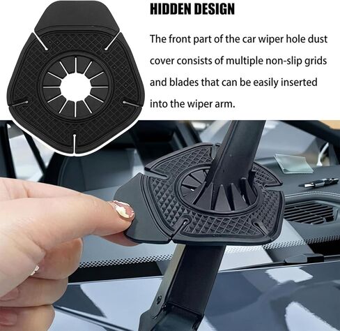 6pcs Universal Silicone Wiper Pivot Guards, Anti-Blocking Car Wiper Arm Hole Cover for Most Cars, SUVs, Trucks (Black) in Saudi Arabia
