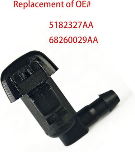 فوهات غسيل الزجاج الأمامي 5182327AA متوافقة مع CHRYSLER 300 2011-2023، DODGE CHARGER 2011-2014، استبدل OE # 68024312AB 55157319AA فوهة ممسحة الزجاج الأمامي قطعتان in Kuwait