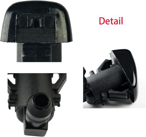 فوهات غسيل الزجاج الأمامي 5182327AA متوافقة مع CHRYSLER 300 2011-2023، DODGE CHARGER 2011-2014، استبدل OE # 68024312AB 55157319AA فوهة ممسحة الزجاج الأمامي قطعتان in Kuwait