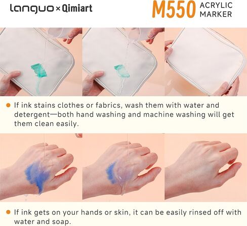 languo Washable Markers for Kids, 60 Colors Acrylic Paint Markers Set with Portable Marker Bag, Round Soft Tip, Direct Liquid Ink System & Easy-Grip Design, School Art Supplies for Boys & Girls in Saudi Arabia