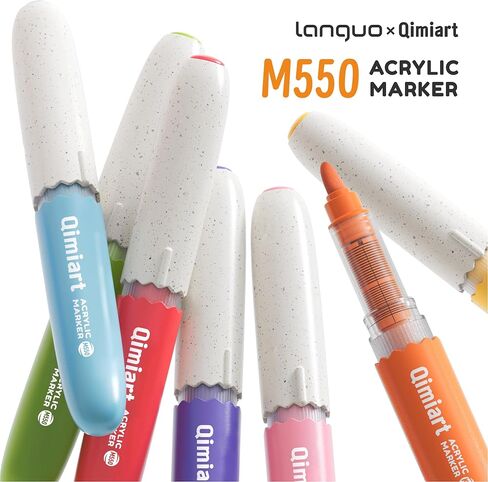 languo Washable Markers for Kids, 60 Colors Acrylic Paint Markers Set with Portable Marker Bag, Round Soft Tip, Direct Liquid Ink System & Easy-Grip Design, School Art Supplies for Boys & Girls in Saudi Arabia