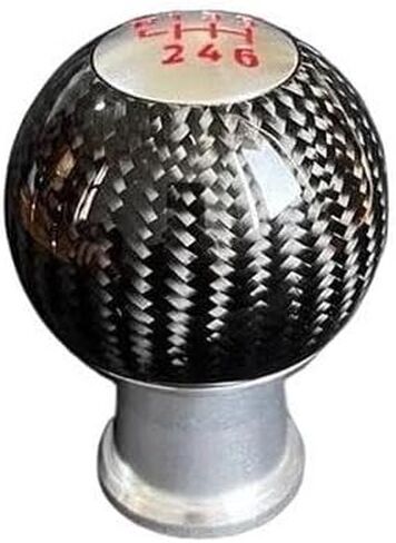 Auto Parts Leather Real Carbon Fiber 5 Speed 6 Speed Gear Shift Knob for Mazda MX-5 MX5 Gear Ball Head(RR6speed) in Saudi Arabia