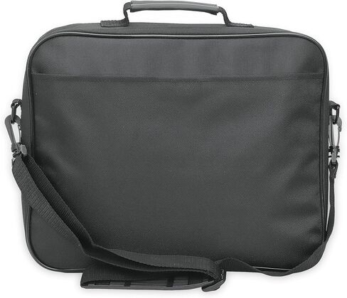 Manhattan Cambridge Laptop Bag 14.1, Clamshell Design, Black, Low, W128291746 (Clamshell Design, Black, Low Cost, Accessories Pocket, Document Compartment On Back, Shoulder Strap) in Kuwait