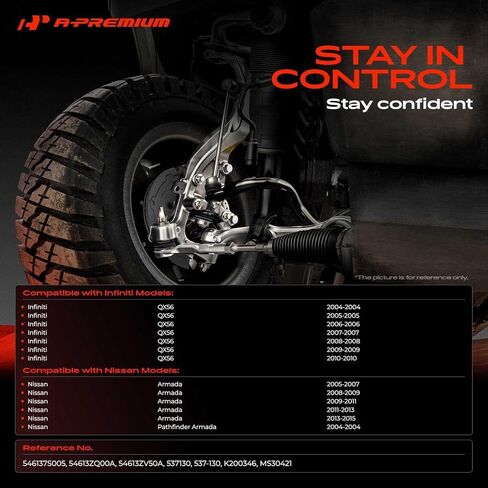 A-Premium 2 x Front to Frame Sway Bar Bushing Kit, Compatible with Nissan Armada 2005-2015, Pathfinder Armada 2004 & Infiniti QX56 2004-2010 in Kuwait