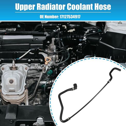 X AUTOHAUX Upper Radiator Coolant Hose for BMW 550i 2006-2010 No.17127534917 in Saudi Arabia