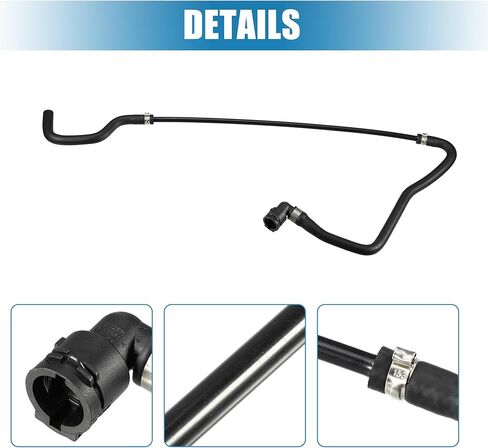 X AUTOHAUX Upper Radiator Coolant Hose for BMW 550i 2006-2010 No.17127534917 in Saudi Arabia