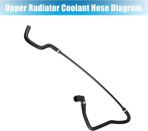 X AUTOHAUX Upper Radiator Coolant Hose for BMW 550i 2006-2010 No.17127534917 in Saudi Arabia