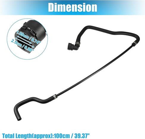 X AUTOHAUX Upper Radiator Coolant Hose for BMW 550i 2006-2010 No.17127534917 in Saudi Arabia