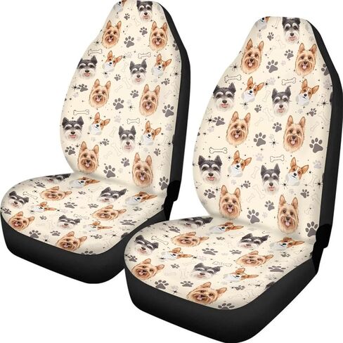 Poceacles Hippie Flower Lotus Blue Universal Car Seat Covers for Car Truck Sedan SUV 2 Pack Automotive Front Seat Covers Breathable Bucket Seat Cover, Protective Car Accessories Interior in Kuwait