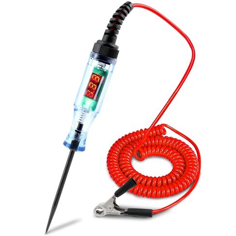 Test Light Automotive,Digital LED Circuit Tester 3-48V DC Car Electrical Test Pen with Alligator Clip and Long Steel Probe,Continuity Voltage Fuse Tester for Truck SUV RV Checker in Saudi Arabia
