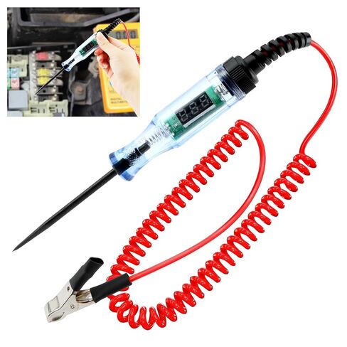 Test Light Automotive,Digital LED Circuit Tester 3-48V DC Car Electrical Test Pen with Alligator Clip and Long Steel Probe,Continuity Voltage Fuse Tester for Truck SUV RV Checker in Saudi Arabia