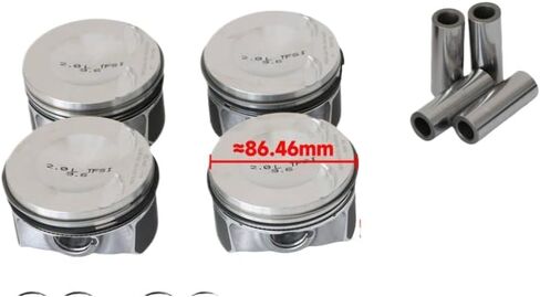 4pcs Engine Pistons and Rings Set 82.5mm Bore 21mm Pin for EA888 2.0 TSI TFSI DOHC 16V Engines Compatible with A3 A4 A5 Q5 TT and Others in Saudi Arabia