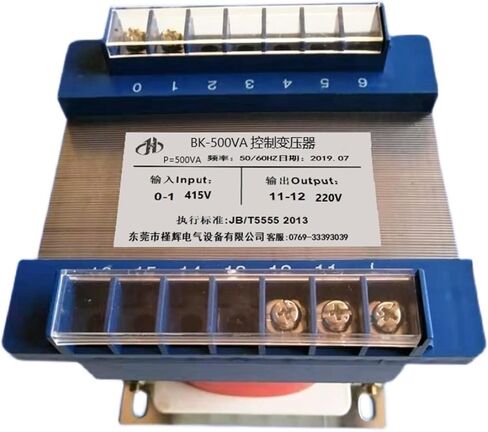 Transformer 415V to 220V 500W Single-Phase Control to BK-500VA in Saudi Arabia