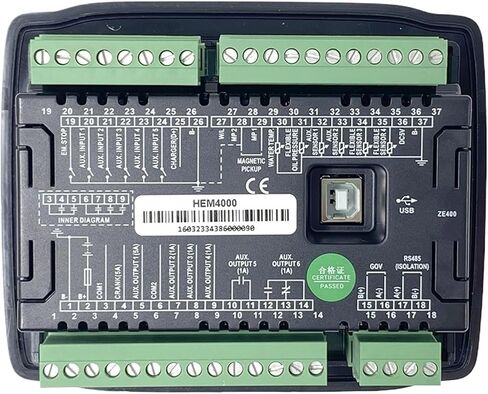 HEM4000 Auto Start Stop Electric Generator Engine Controller LCD Display RS485 MODBUS Protocol Control Module Panel in Saudi Arabia