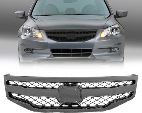 Front Bumper Grille For 2011 2012 Honda Accord 4 Door Sedan Black Mesh Grill in Saudi Arabia