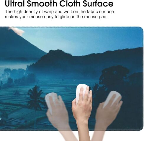 Cute Elephant Gaming Mouse Pad, Extended Adorable Elephants Desk Mat Computer Laptop Mousepad, Robust Stitched Edges, 31.5"×11.8" Large Office Keyboard Mouse Pads for Home Desktop Decor in Saudi Arabia