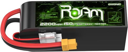 OVONIC 6S Lipo Battery 2200mAh 22.2V 150C with XT60 Plug for RC Truck Truggy Buggy Tank RC Car Racing Hobby in Kuwait