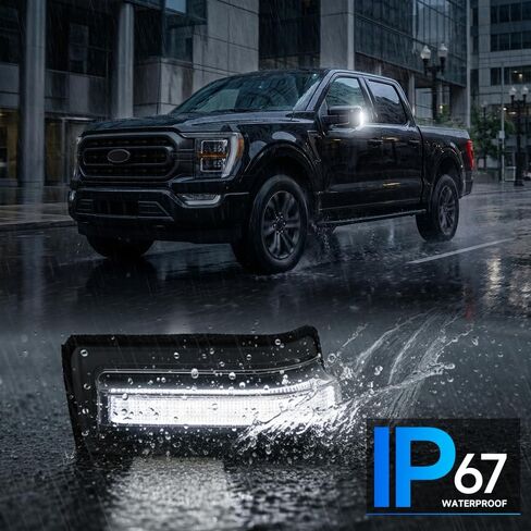 Sequential LED Side Mirror Marker Light for 2021-2026 Ford F-150 F150 Raptor Lightning Amber Dynamic Turn Signal & White Spot Light Assembly Smoke lens in Kuwait