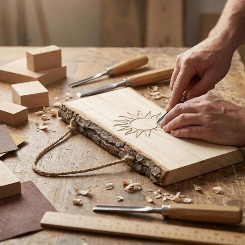 8-Pack Wood Signs, Rectangle Wooden Plaque with Rope, Unfinished Live Edge Wood Sign for DIY, Burning, Carving, Painting & Home Decor (10 x 4 x 0.4 in) in Saudi Arabia