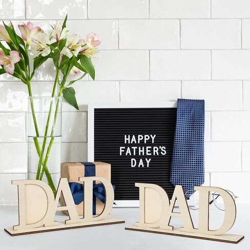 مجموعة إطار صور عيد الأب من COCHIE DIY، إطار صورة خشبي غير مكتمل لطلاء نشاط الحرف الفنية، هدية مصنوعة يدويًا للأب، هدية عيد الأب من الابنة والابن والحفيد (الأب) in Kuwait