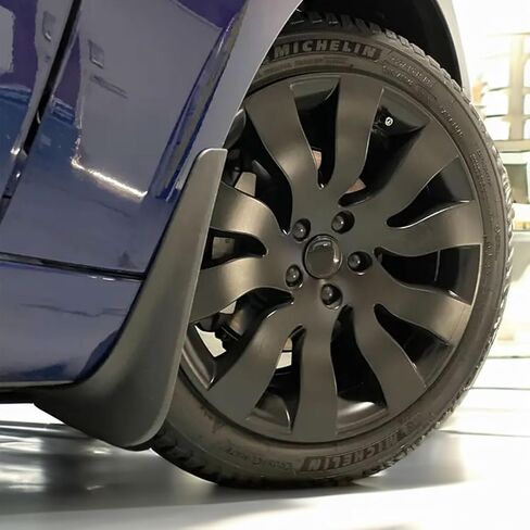 FREEMOTOR802 متوافق مع 2017-2023 Tesla Model 3 واقيات الطين، PP ماتي أسود أمامي وخلفي الطين اللوحات سبلاش الطين الحرس الطين اللوحات الطينية حماية الرواسب 4PCS in Kuwait