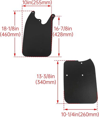 OE Quality Mud Guards Flaps for Toyota Tacoma 4x4 Prerunner for 1995 1996 1997 1998 1999 2000 2001 2002 2003 2004 Black Front and Rear 7662104040 7662204040 in Saudi Arabia