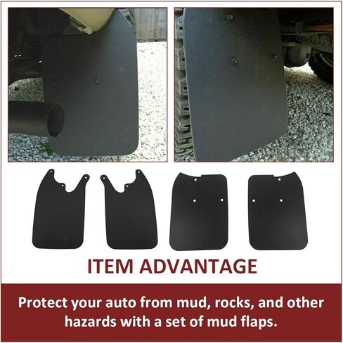OE Quality Mud Guards Flaps for Toyota Tacoma 4x4 Prerunner for 1995 1996 1997 1998 1999 2000 2001 2002 2003 2004 Black Front and Rear 7662104040 7662204040 in Saudi Arabia