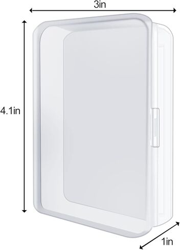 IOUKUKI 4 Pcs Blank Playing Card Cases, Clear Plastic Deck Box Holders for Game Cards & More in Saudi Arabia