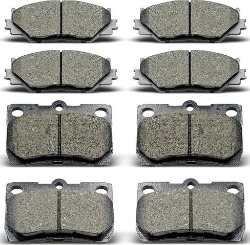 Front Rear Ceramic Brake Pads 8 Pieces Set fit for 2006-2013 LEXUS IS250 in Saudi Arabia