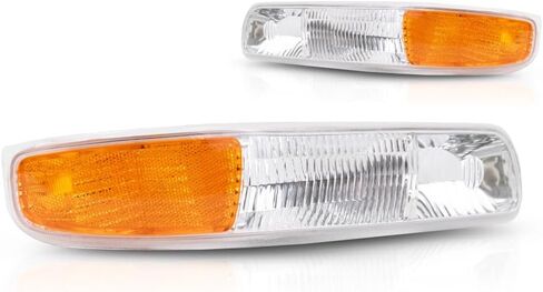 KarParts360 لـ 2001-2006 Chevy Tahoe Park/Signal/Side Marker Light زوج تجميع السائق وجانب الركاب يستبدل GM2520173 GM2521173 | 1519958, 1515559 in Kuwait