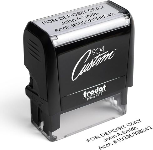 Personalized for Deposit Only Stamp (3 Lines) in Saudi Arabia