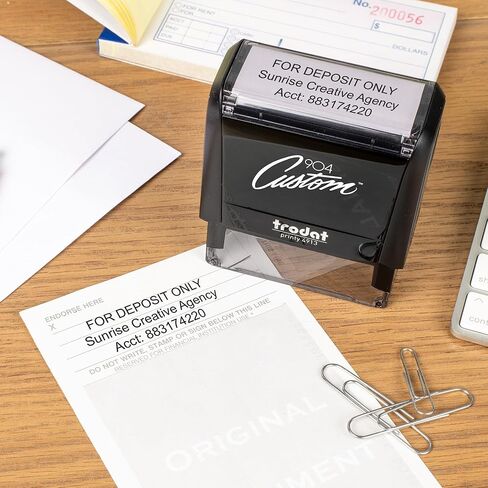 Personalized for Deposit Only Stamp (3 Lines) in Saudi Arabia