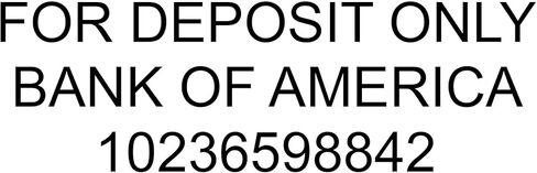 Personalized for Deposit Only Stamp (3 Lines) in Saudi Arabia