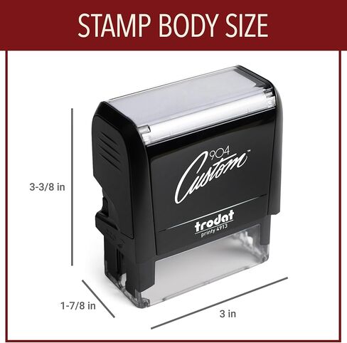 Personalized for Deposit Only Stamp (3 Lines) in Saudi Arabia