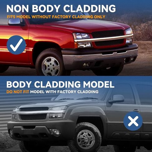 مجموعة المصابيح الأمامية من نوع Auto Dynasty متوافقة مع 2003-2007 Chevy Avalanche Silverado 1500 2500 HD 3500، 4 قطع استبدال المصابيح الأمامية الهالوجين مع مصابيح ممتصة للصدمات، غير تكسية OE، زاوية شفافة للإسكان الأسود in Kuwait