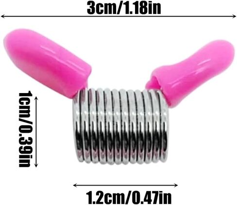 Spring Bead Clamp for Jewelry Making, Soft Flex Stopper Beads with Handles to Prevent Bead from Falling, Jewelry Clamps Essential Supplies for DIY Bracelets Necklaces Earrings ﻿ (Pink,10Pcs) in Kuwait