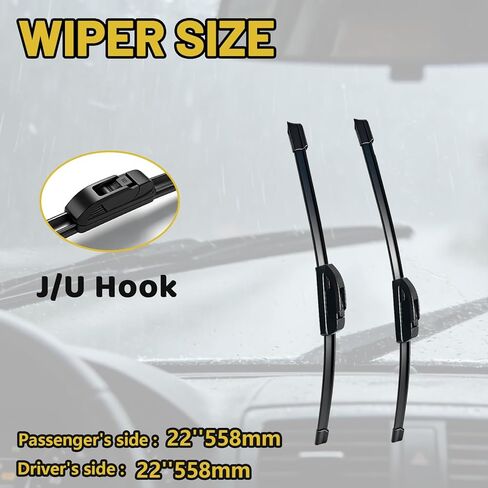 Windshield Wipers 22 and 22 Inch Replacement For Ford F‑150 2009‑2023 Chevrolet Silverado 2019‑2023 Chevrolet Tahoe 2015‑2020 Suburban 2009‑2020 Wiper Blades in Saudi Arabia