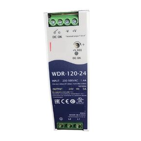 1pcs Power Supply WDR-120 WDR-120-12 12V WDR-120-24 24V WDR-120-48 120W Single Output Industrial DIN Rail Power Supply(WDR-120-48) in Kuwait
