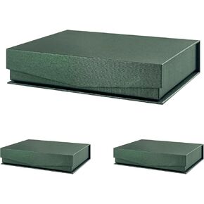 FSQINGTIZI 3 Pack Small Black Gift Boxes, 6.5x4.8x1.5'' Gift Box with Magnetic Lids for Presents, Contains Card and Shredded Paper for Mother's Day, Father's Day, Birthdays, or Any Occasion in Kuwait