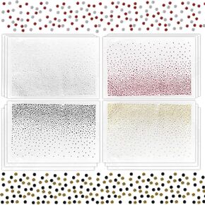 12 Sheets Multi-Color Iron on Rhinestone Transfers, 4 Colors Gold Silver Black Red 2mm & 3.5mm Glitter Hotfix Crystal Decals, Flat Round Diamond Patches for Clothing DIY Crafts Embellishment in Kuwait
