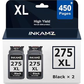 PG-275XL Black Ink Cartridges Compatible Replacement for Canon PG-275 Black Ink Cartridge Work with PIXMA TS3722 TR4700 TR4720 TR4722 TS3522 TS3720 TS3500 TS3520 TR4723 Printer (2 Black) in Saudi Arabia