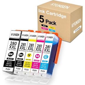 Refillable 280XL 281XL Ink Cartridges Compatible for PIXMA TR8620a TR8620 TS8120 TS8220 TS8320 TS702 TS702a TS6120 TS6220 TS6320 TR7520 TR8520 TS9120 in Saudi Arabia