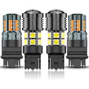 3157 3057 LED Bulbs Kit For Ford F150 (2000-2020), For F250 F350 (2000-2016), Brake Tail Stop Light + Reverse Backup Lamp Bulbs Combo, Built in Resistor CANBUS Anti Hyper Flash, Plug and Play, 4-Pack in Saudi Arabia