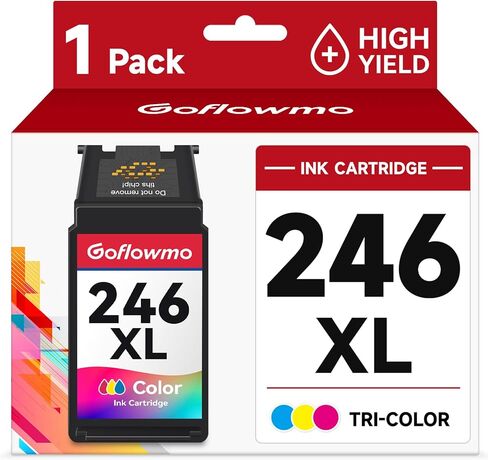PG-245XL CL-246XL Ink Cartridge Replacement for Canon 245XL 246XL 245 246 High Yield for PIXMA MG2525 MG3022 MX490 TS202 TS3322 TR4520 TS302 TR4527 Printer Ink Cartridge(1 Tri-Color) in Saudi Arabia