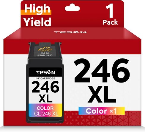 TESEN 245XL 246XL Ink Cartridge Replacement for Canon PG-245XL CL-246XL PG-245 245 246 XL Combo Pack for PIXMA MX490 MG2525 MG2522 MG3022 TS202 MX492 TR4520 TS302 Printer Ink Cartridge (1 Color) in Saudi Arabia