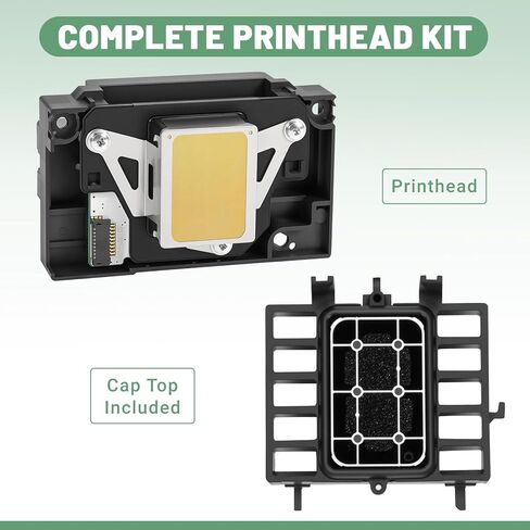 L1800 DTF Printhead Kit w/Cap Top, Print Head Replacement & Ink Pad Cap Station with Filter Mesh, Fit for Epson L1800D R1390 R1400 R1430 R1500W Procolored Inkjet Printers in Kuwait