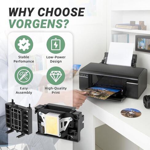 L1800 DTF Printhead Kit w/Cap Top, Print Head Replacement & Ink Pad Cap Station with Filter Mesh, Fit for Epson L1800D R1390 R1400 R1430 R1500W Procolored Inkjet Printers in Kuwait