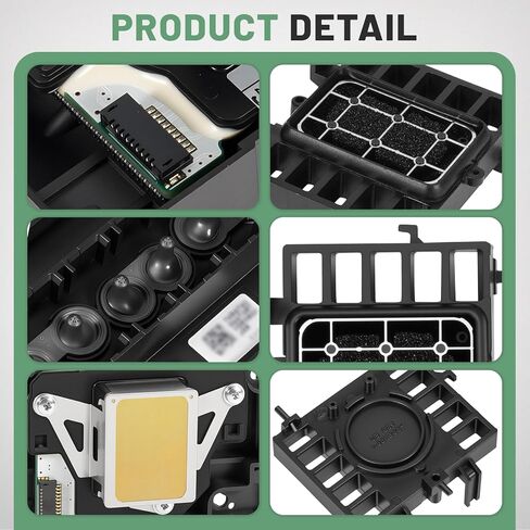 L1800 DTF Printhead Kit w/Cap Top, Print Head Replacement & Ink Pad Cap Station with Filter Mesh, Fit for Epson L1800D R1390 R1400 R1430 R1500W Procolored Inkjet Printers in Kuwait