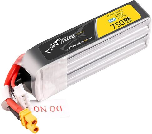 TATTU 750mAh 4S1P 95C 15.2V R-Line HV حزمة بطارية ليبو مع قابس XT30 (4 قطع) in Kuwait